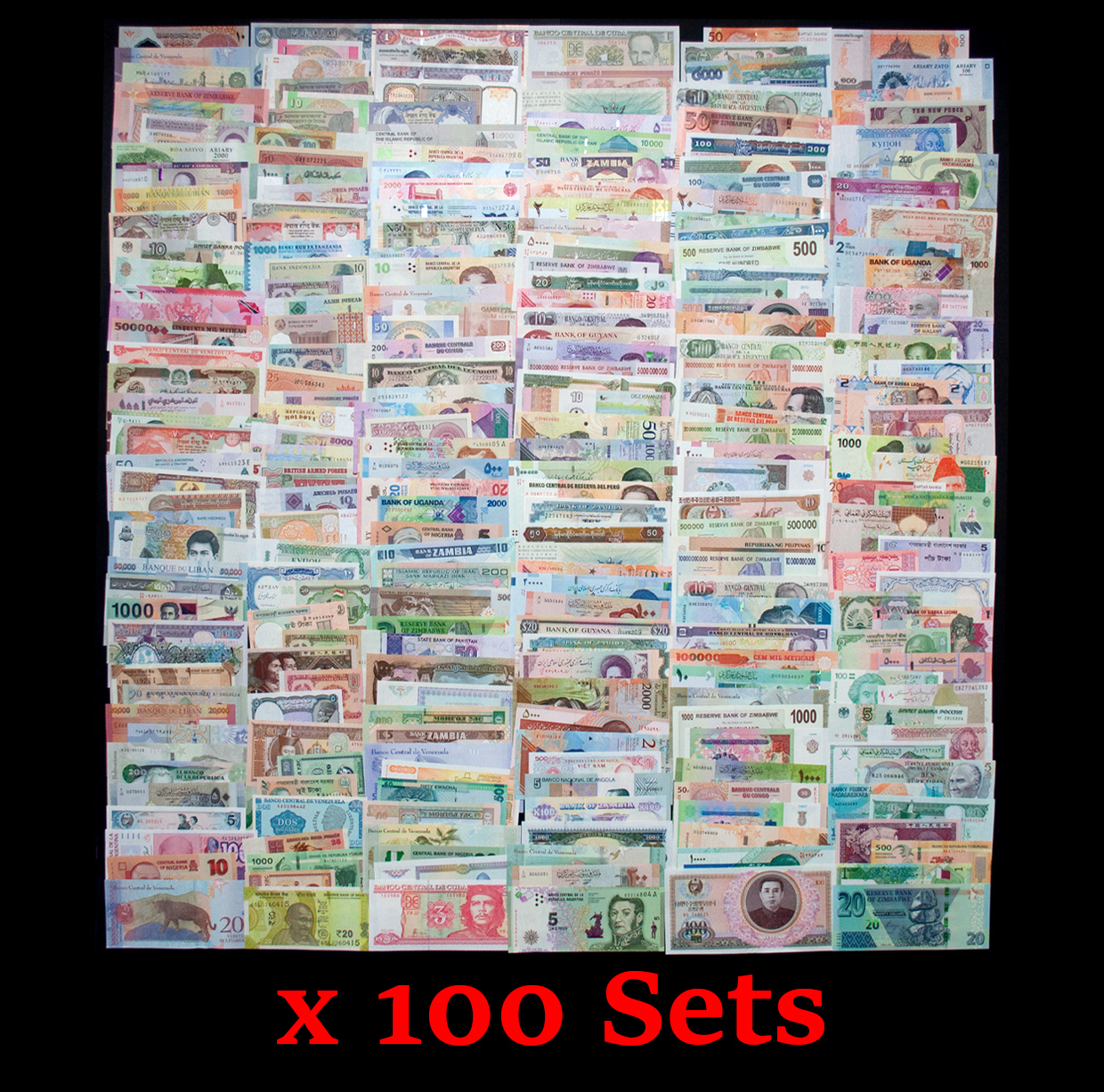 Buy Banknotes - World - 250 different banknotes / B250D - Bundle 100 ...