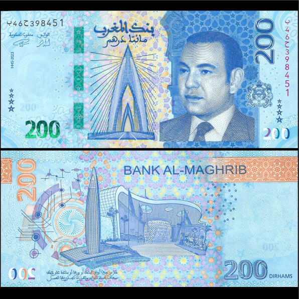 Buy Banknotes - Morocco - 200 Dirham 2023 - Pick- 80 | MoneyCorner