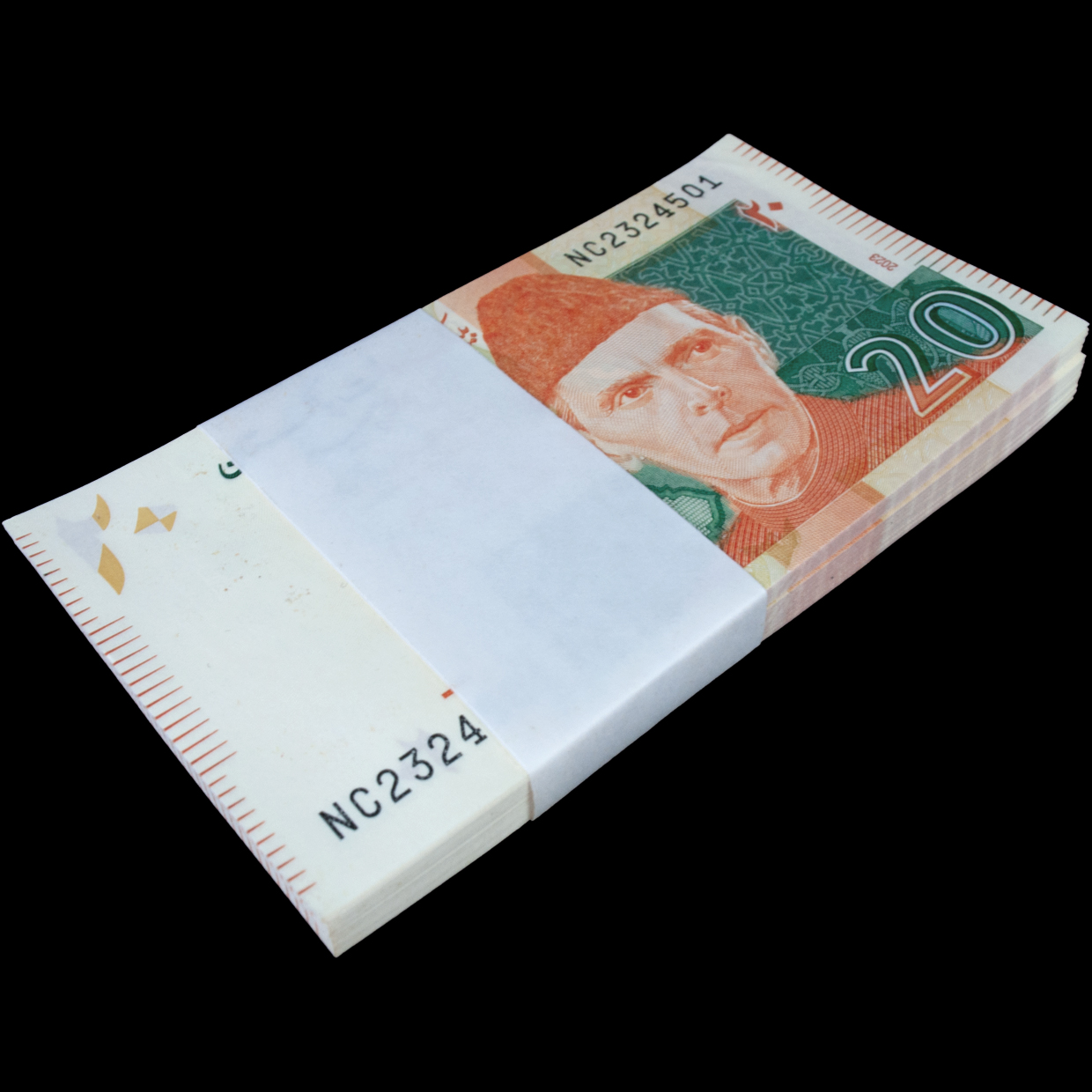 Buy Banknotes - Pakistan - 20 Rupees 2023 - Pick- NEW / B233w - Bundle ...