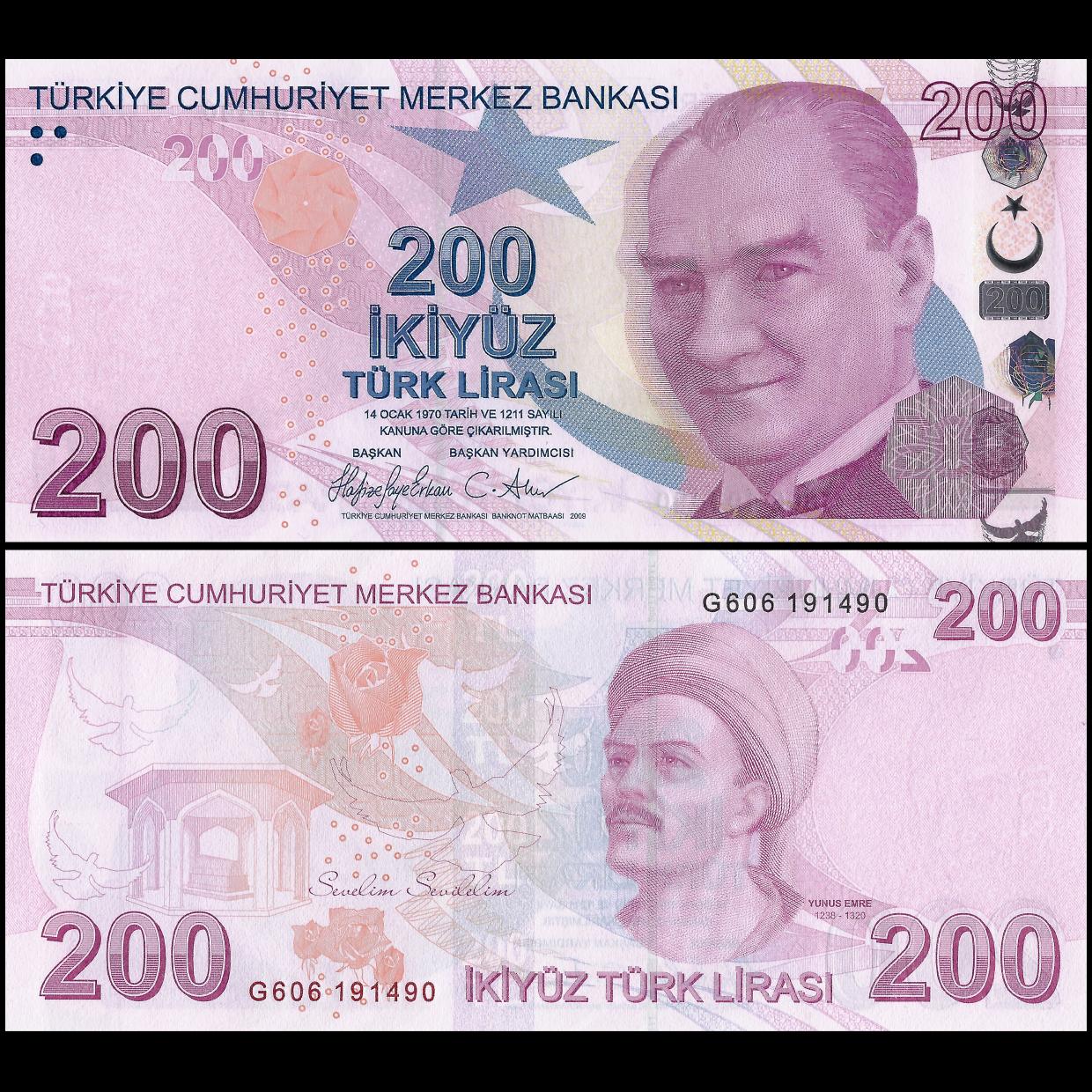 Buy Banknotes - Turkey - 200 Lira 2023 - Pick- NEW / B305f | MoneyCorner