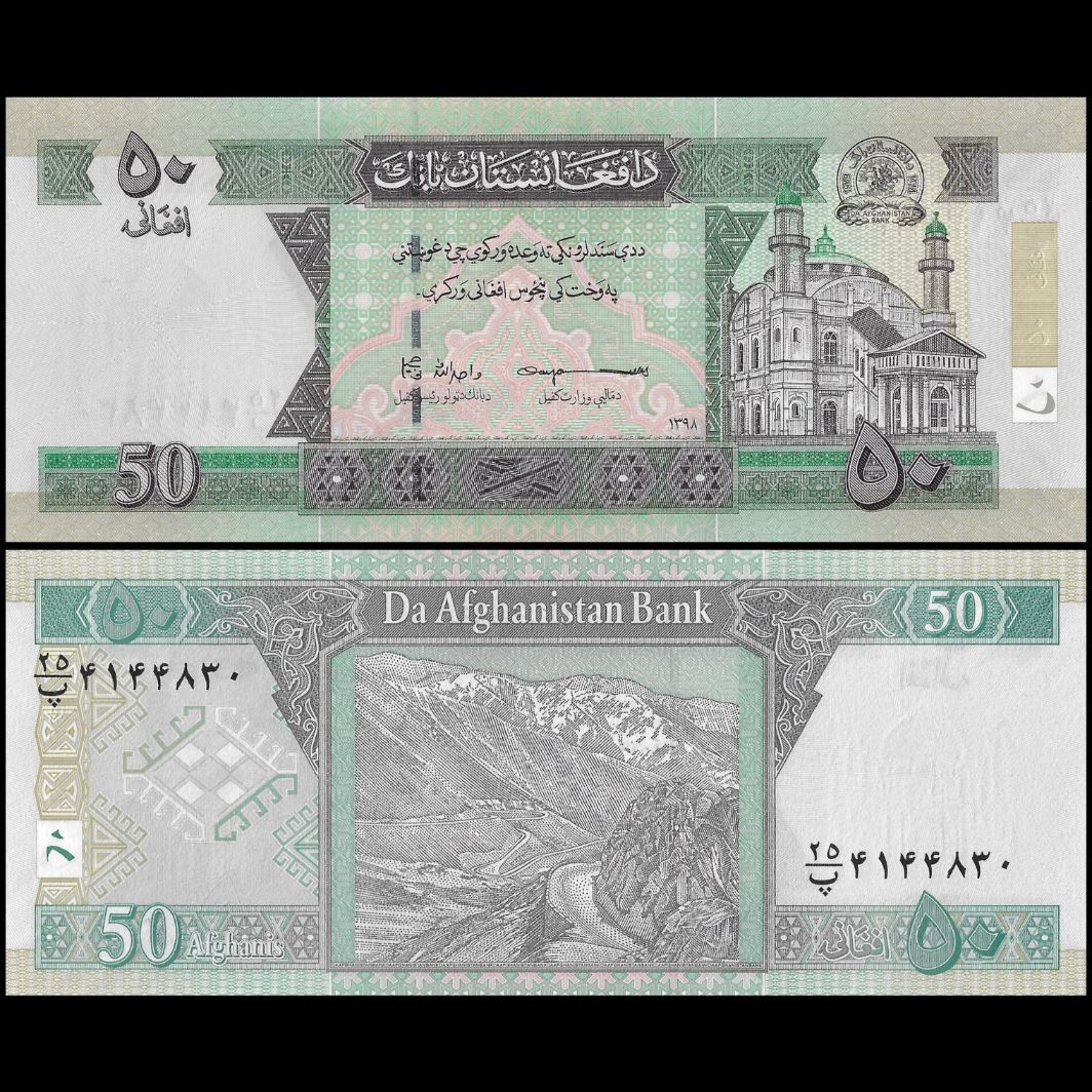 Afghanistan P.56, Neuf, Billet de 20 afghanis 1979 Montagne Afghanistan P.56, Neuf, Billet de 20 afghanis 1979 Montagne