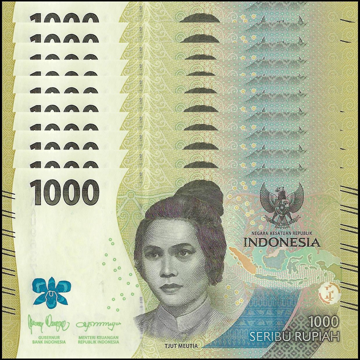 Buy Banknotes - Indonesia - 1000 Rupiah 2022 - Pick # 162a - Set 10 PCS ...