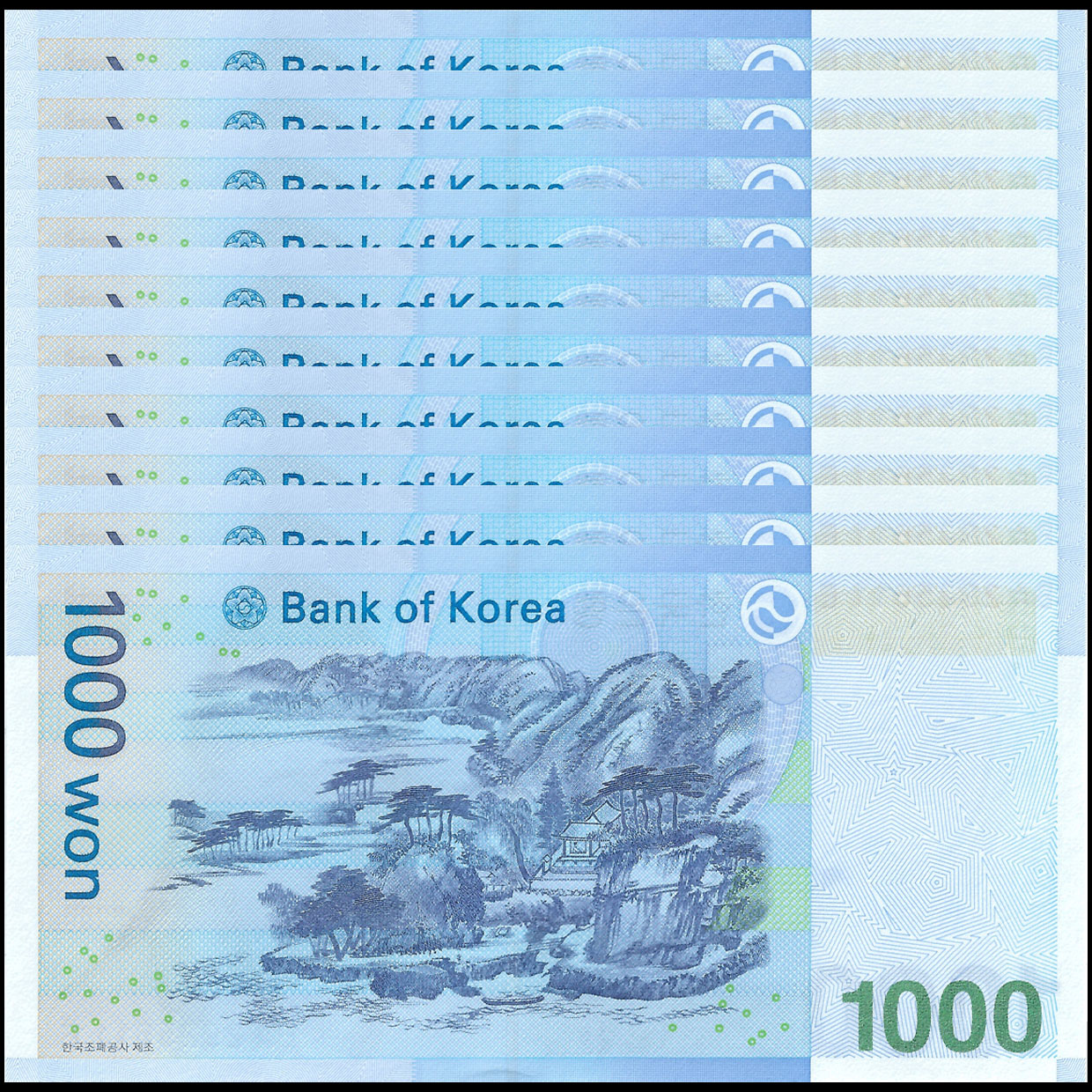 Buy Banknotes - South Korea - 1000 Won 2007 - Pick- 54 - Set 10 PCS |  MoneyCorner