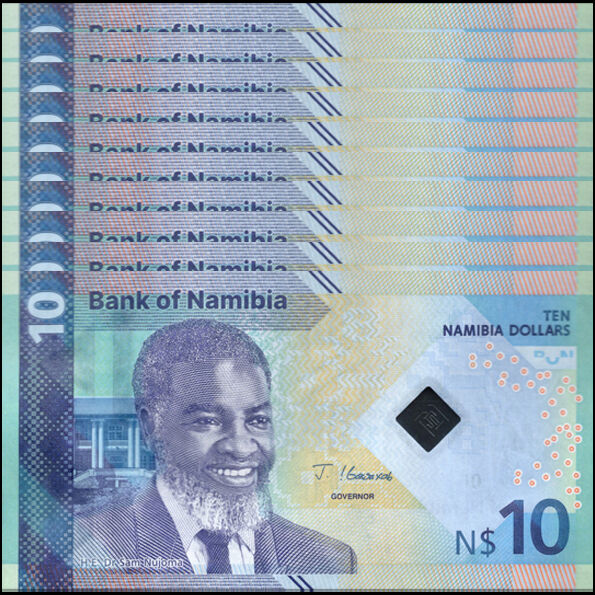 Namibia -  10 Dollars 2025 - Pick # NEW - Set 10 PCS
