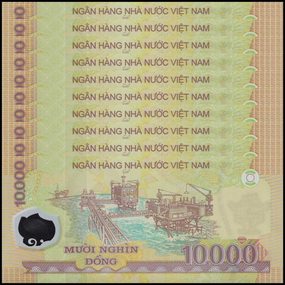 Vietnam -  10.000 Dong 2023 - Pick # 119p - Set 10 PCS