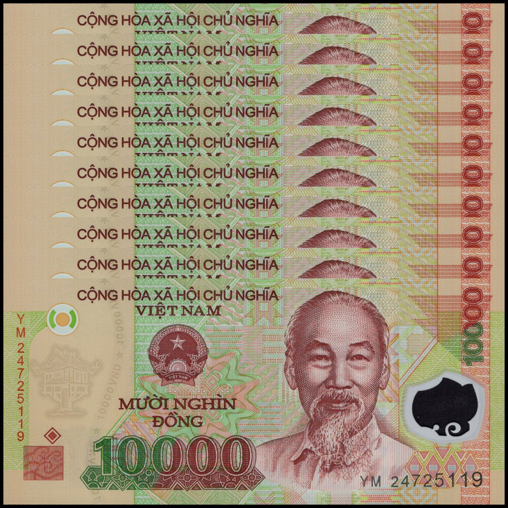 Vietnam -  10.000 Dong 2024 - Pick # 119q - Set 10 PCS