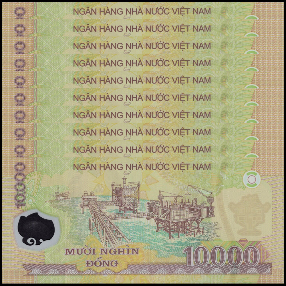Vietnam -  10.000 Dong 2025 - Pick # 119r - Set 10 PCS
