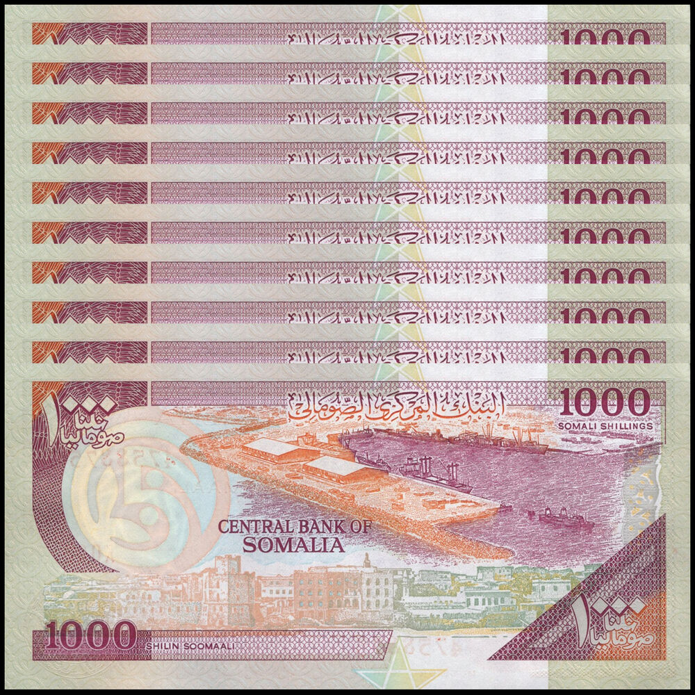 Somalia - 1000 Shillin 1996 - Pick # 37bK - Set 10 PCS