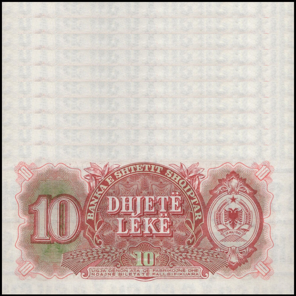 Albania - 10 Leke 1957 - Pick # 28a - Set 10 PCS