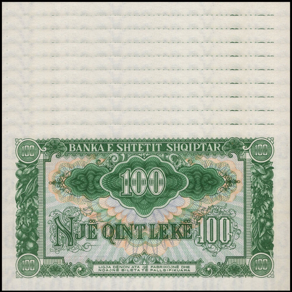 Albania - 100 Leke 1957 - Pick # 30a - Set 10 PCS