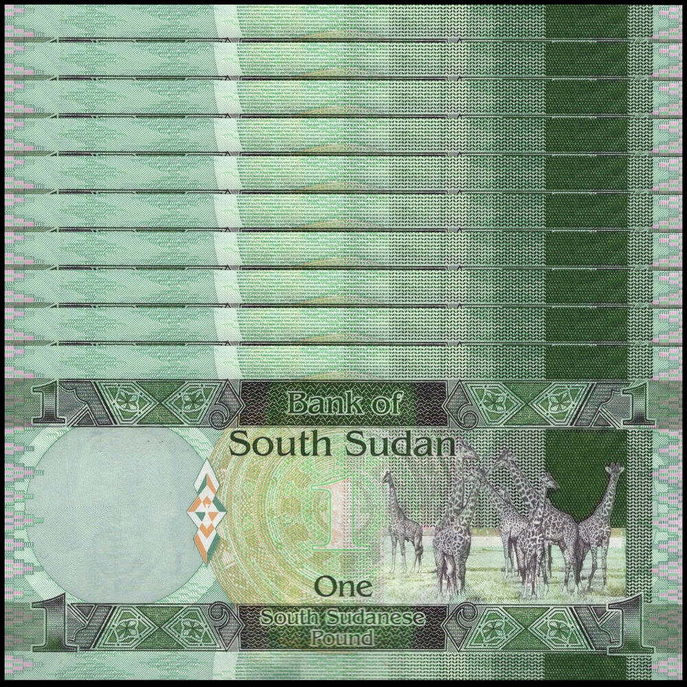 South Sudan - 1 Pound 2011 - Pick # 5 - Set 10 PCS