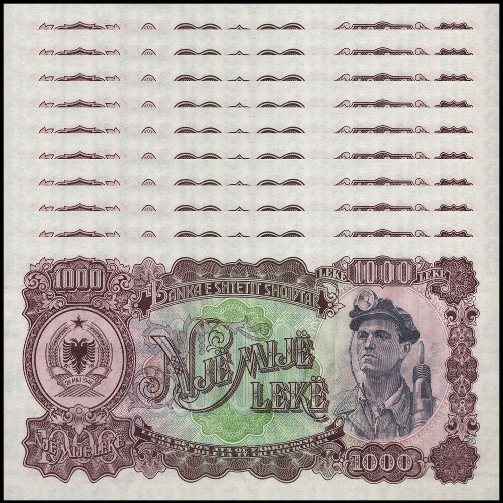 Albania - 1000 Leke 1957 - Pick # 32a - Set 10 PCS