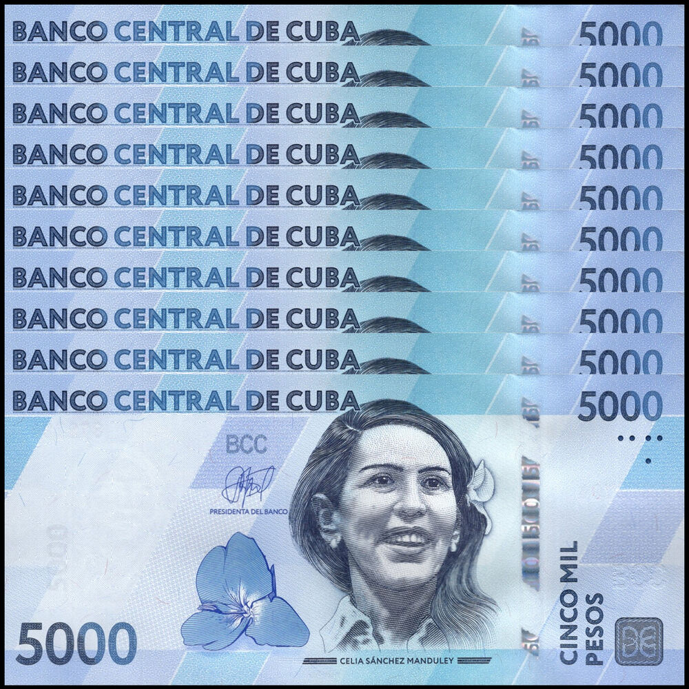 Cuba -  5000 Pesos 2026 - Pick # NEW - Set 10 PCS