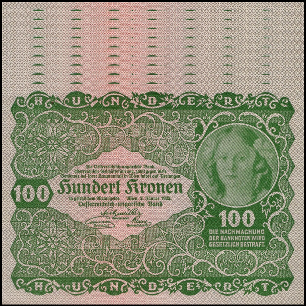 Austria - 100 Kronen 1922 - Pick # 77 - Set 10 PCS