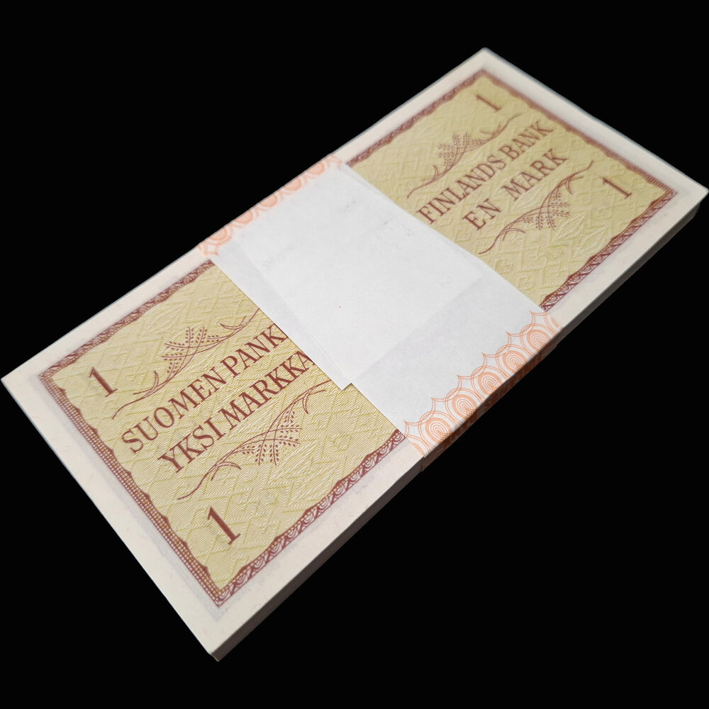 Finland -  1 Markka 1963 - Pick # 98 - Bundle 100 PCS