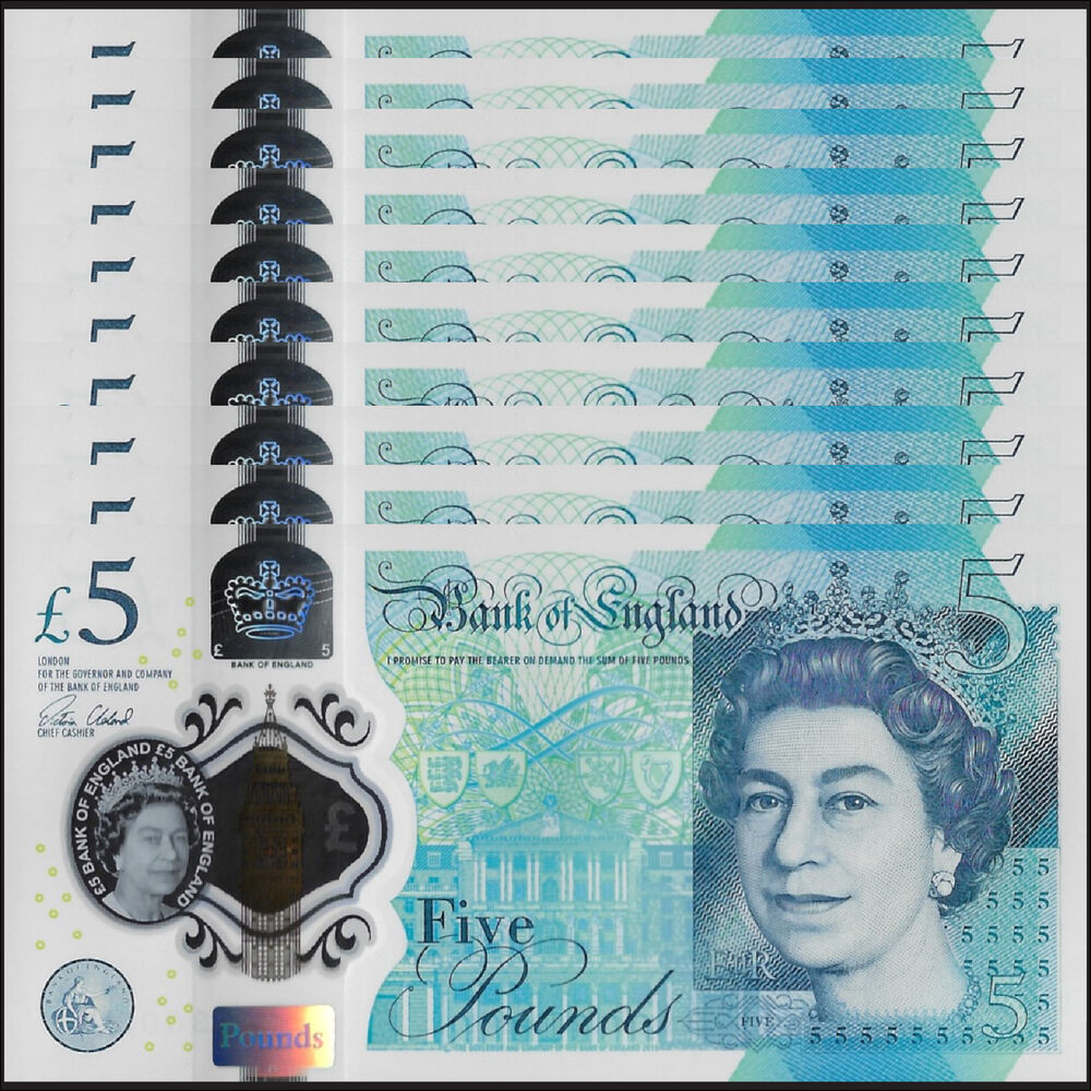 Great Britain - 5 Pounds 2016 - Pick- 394 / B203 - Set 10 PCS