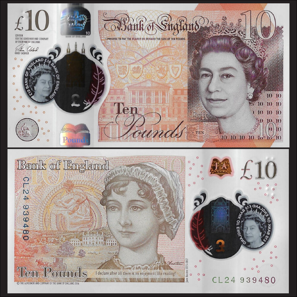Great Britain - 10 Pounds 2017 - Pick- 395 / B204 - Set 10 PCS