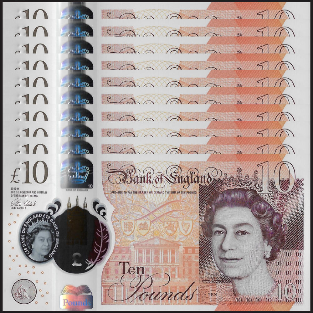 Great Britain - 10 Pounds 2017 - Pick- 395 / B204 - Set 10 PCS