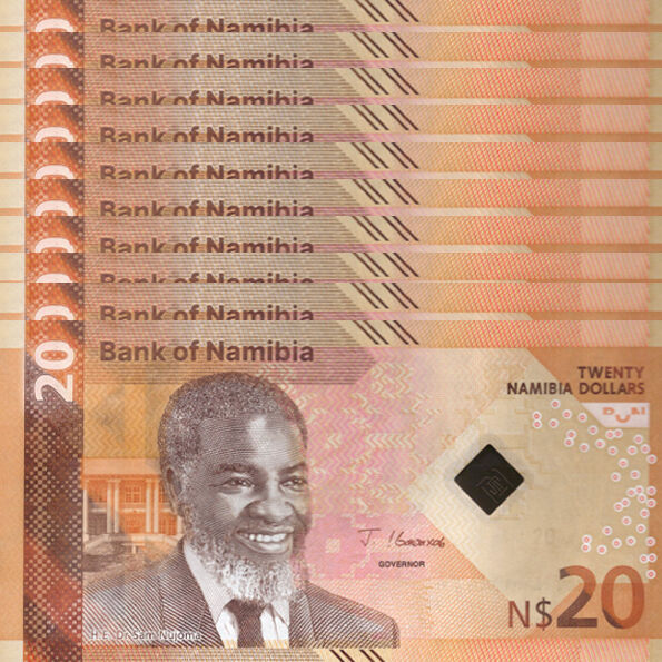 Namibia -  20 Dollars 2025 - Pick # NEW - Set 10 PCS