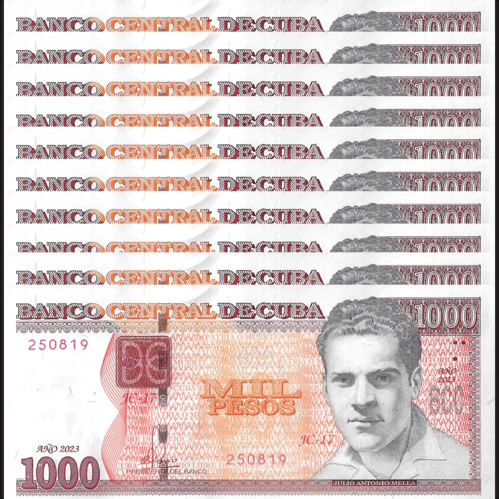 Cuba - 1000 Pesos 2023 - Pick- 132c / B918c - Set 10 PCS