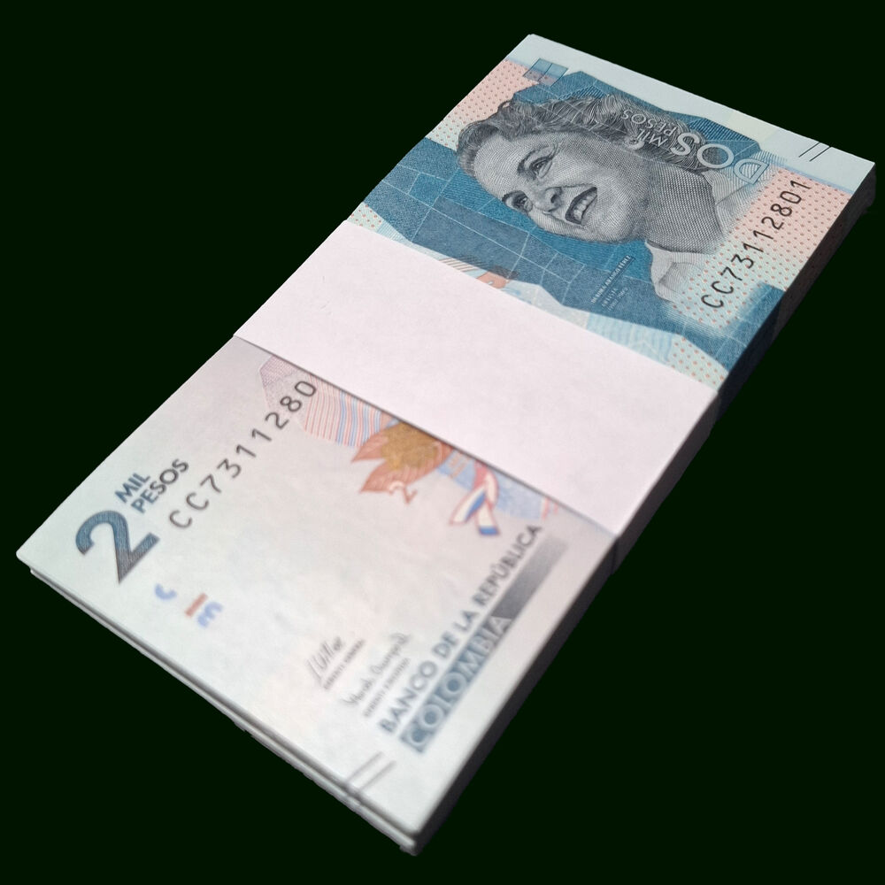 Colombia - 2000 Pesos 2022 - Pick # 458h - Bundle 100 PCS