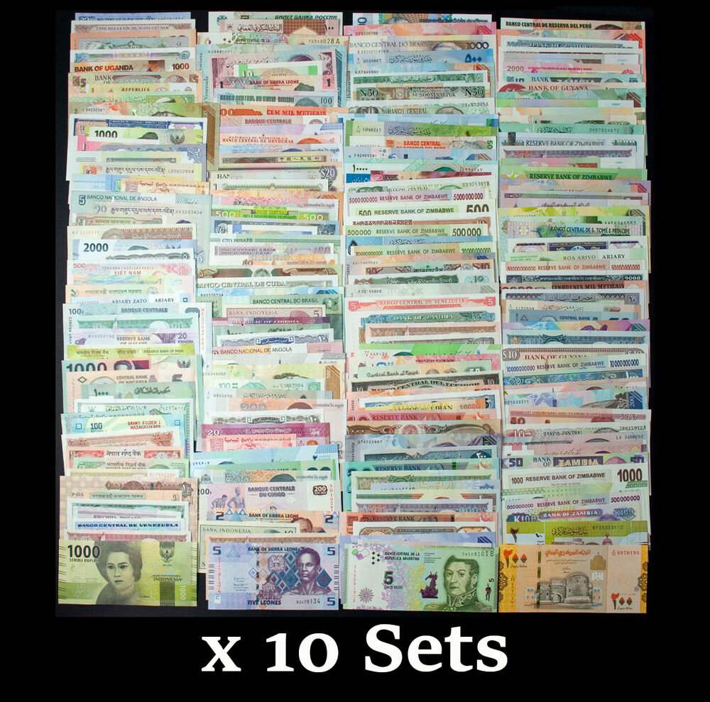 World - 200 different banknotes / B200D - Set 10 PCS