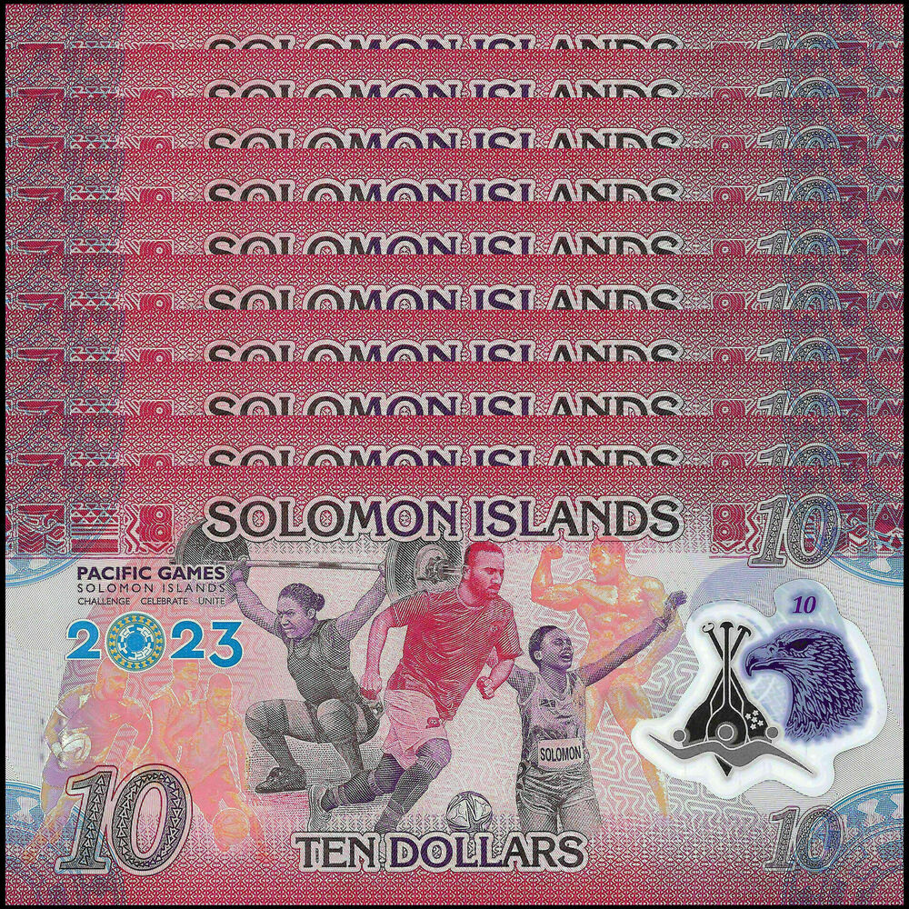 Solomon Islands -  10 Dollars 2023 - Pick # 39a - COMMEMORATIVE - Set 10 PCS