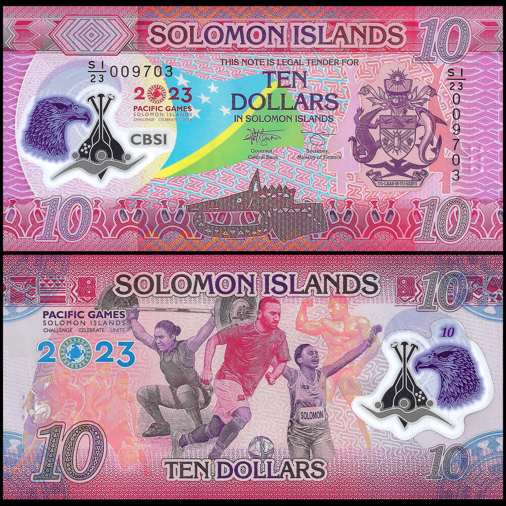 Solomon Islands -  10 Dollars 2023 - Pick # 39a - COMMEMORATIVE - Set 10 PCS