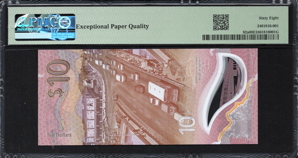 Barbados -  10 Dollars 2022 - Pick # 82a - PMG 68 EPQ