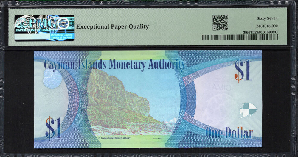Cayman Islands -  1 Dollar 2018 - Pick # 38i - PMG 67 EPQ