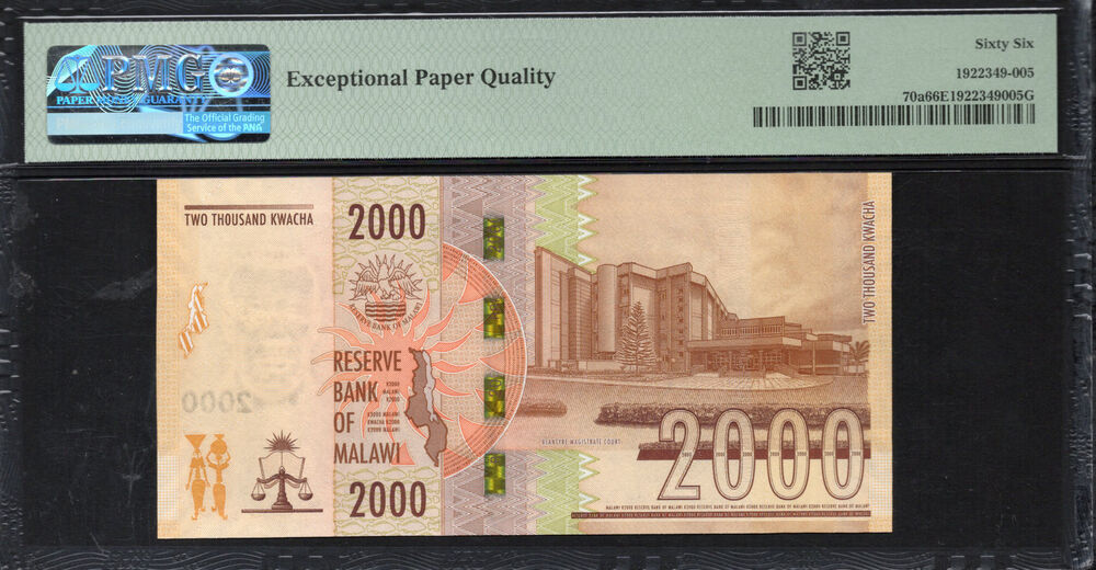 Malawi -  2000 Kwacha 2021 - Pick # 70a - PMG 66 EPQ