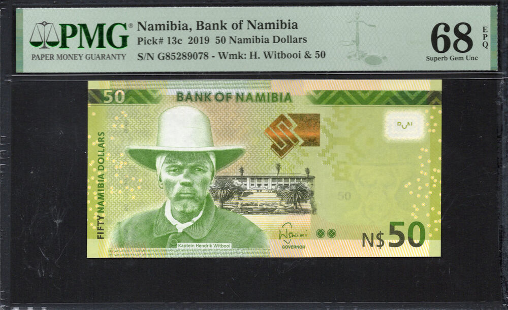 Namibia -  50 Namibia Dollars 2019 - Pick # 13c - PMG 68 EPQ