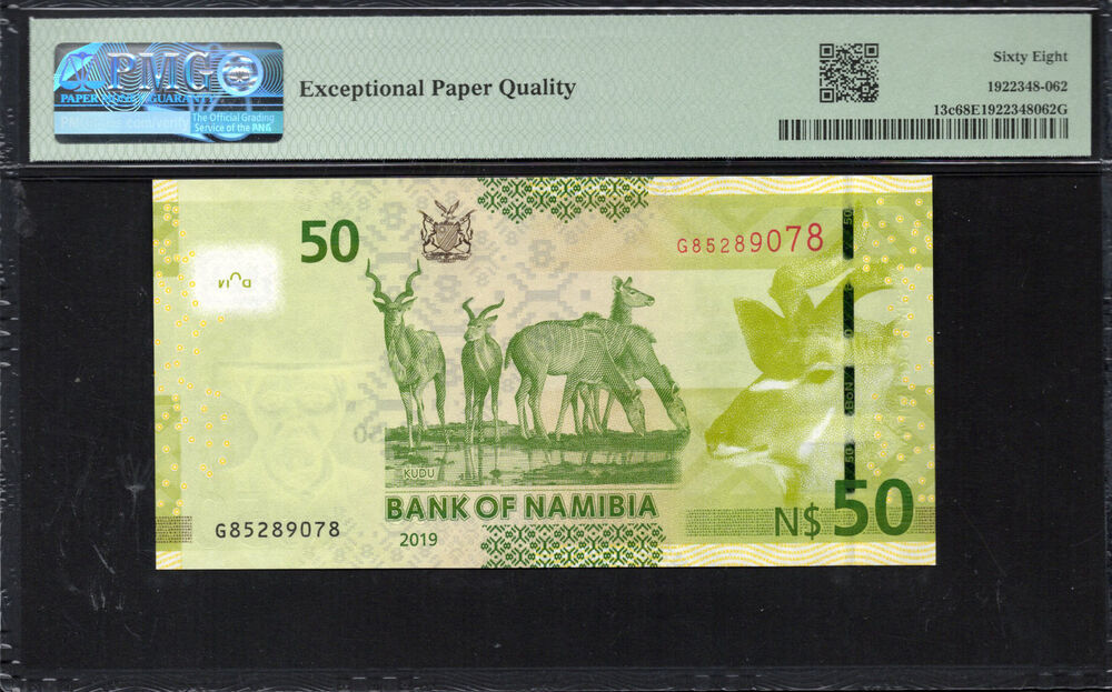 Namibia -  50 Namibia Dollars 2019 - Pick # 13c - PMG 68 EPQ