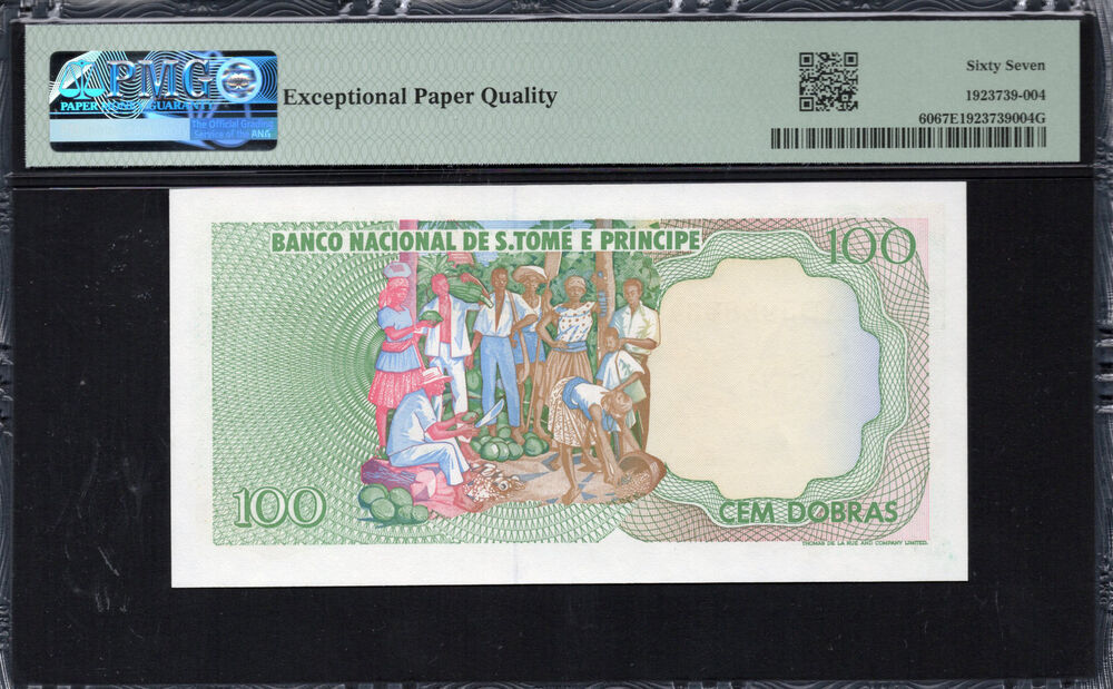 Sao Tome and Principe -  100 Dobras 1989 - Pick # 60 - PMG 67 EPQ