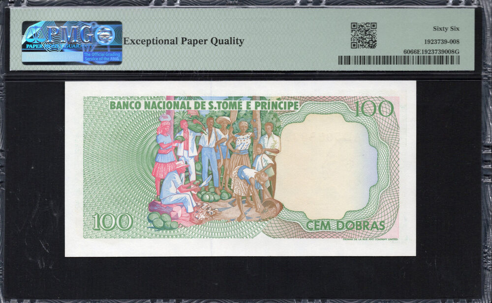 Sao Tome and Principe -  100 Dobras 1989 - Pick # 60 - PMG 66 EPQ