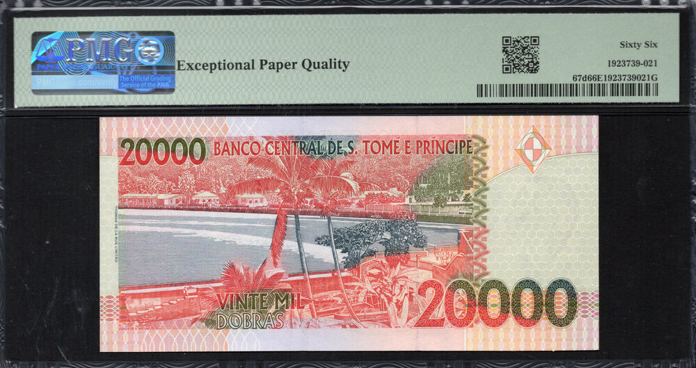 Sao Tome and Principe -  20.000 Dobras 2010 - Pick # 67d - PMG 66 EPQ