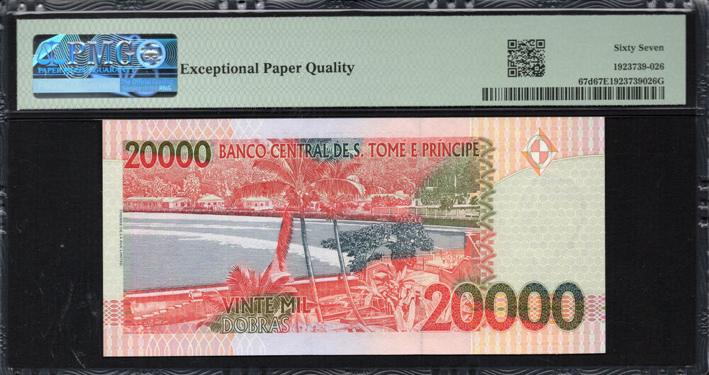 Sao Tome and Principe -  20.000 Dobras 2010 - Pick # 67d - PMG 67 EPQ