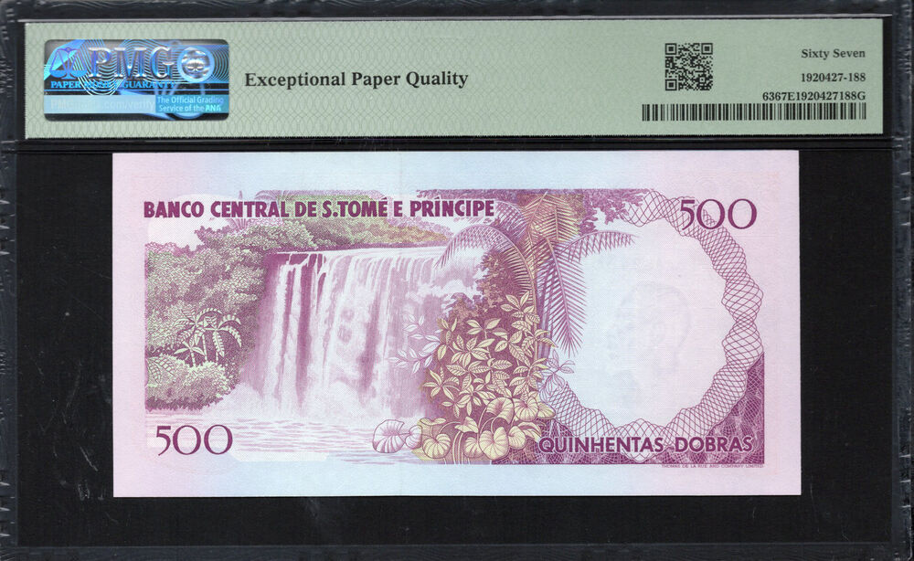 Sao Tome and Principe -  500 Dobras 1993 - Pick # 63 - PMG 67 EPQ
