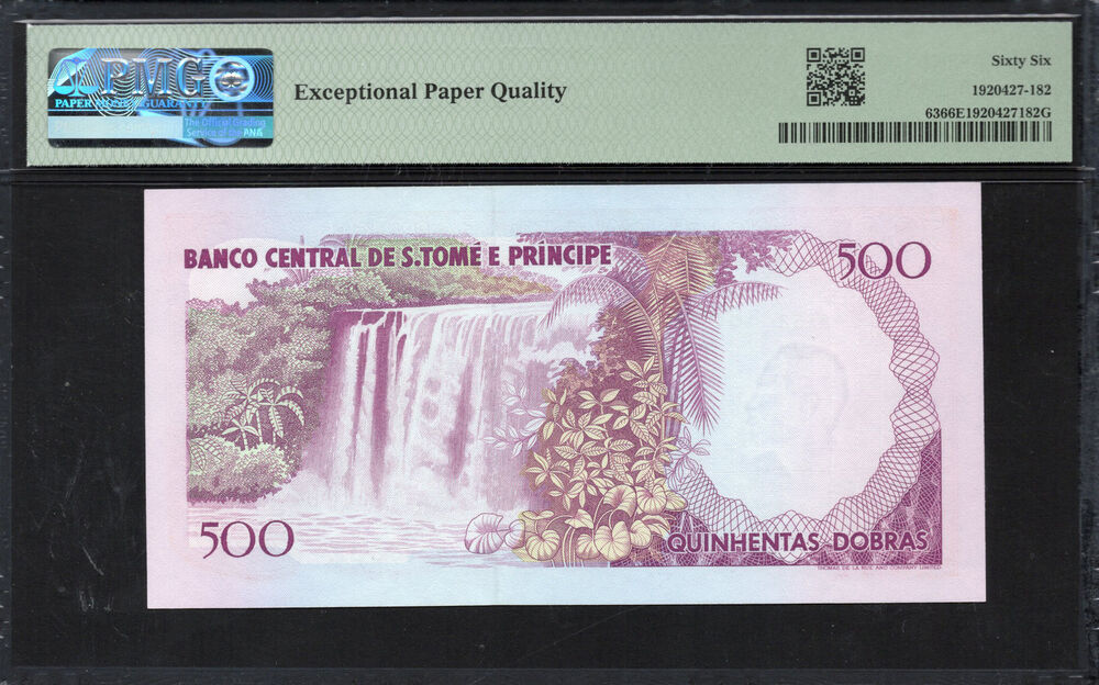 Sao Tome and Principe -  500 Dobras 1993 - Pick # 63 - PMG 66 EPQ