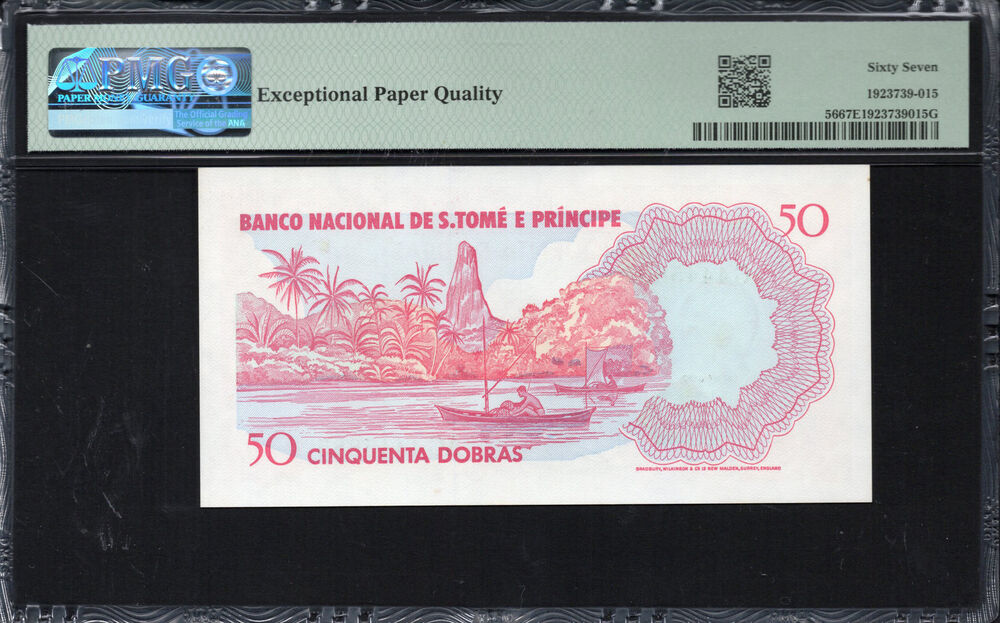 Sao Tome and Principe -  50 Dobras 1982 - Pick # 56 - PMG 67 EPQ