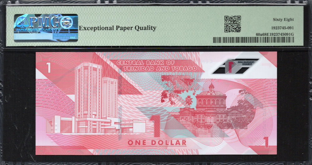 Trinidad and Tobago -  1 Dollar 2020 - Pick # 60a - PMG 68 EPQ