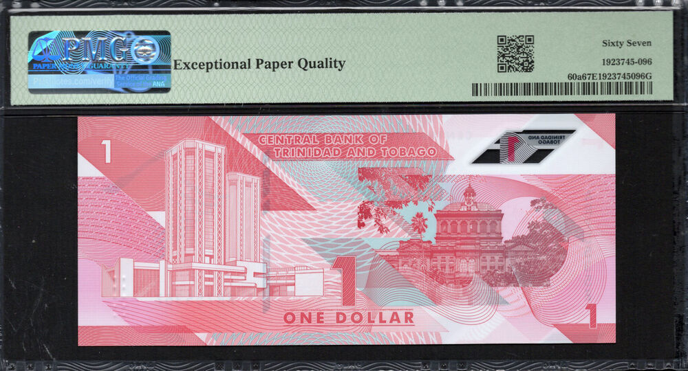 Trinidad and Tobago -  1 Dollar 2020 - Pick # 60a - PMG 67 EPQ