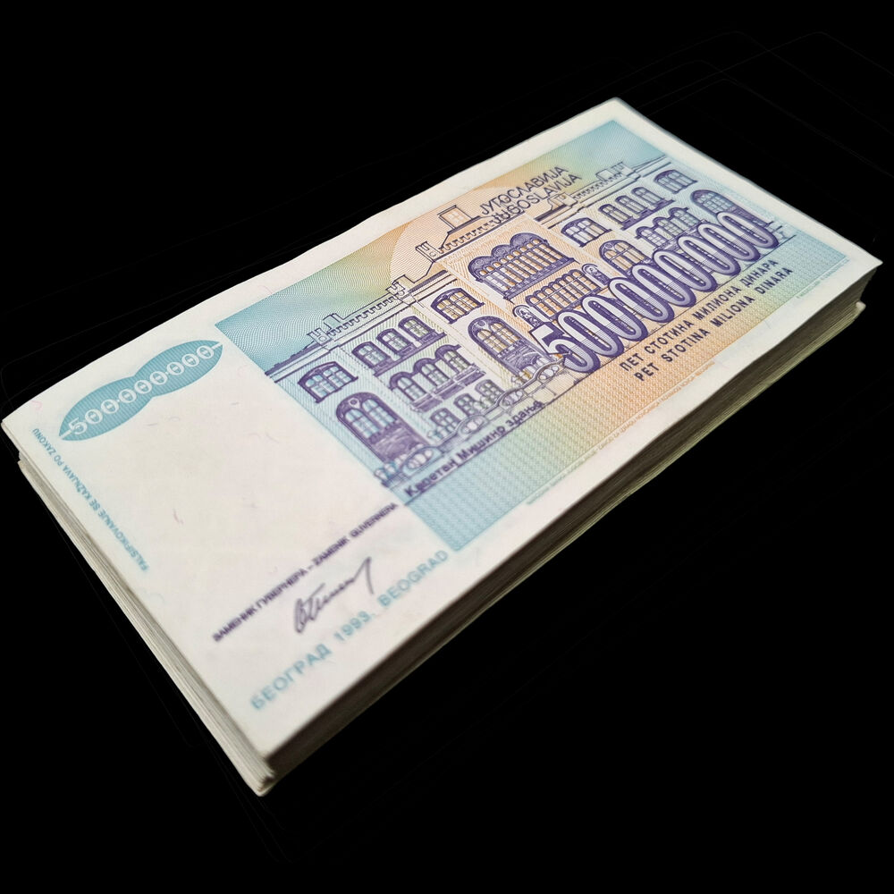 Yugoslavia - 500.000.000 Dinara 1993 - Pick # 134 - USED (F,VF,XF) - Bundle 100 PCS