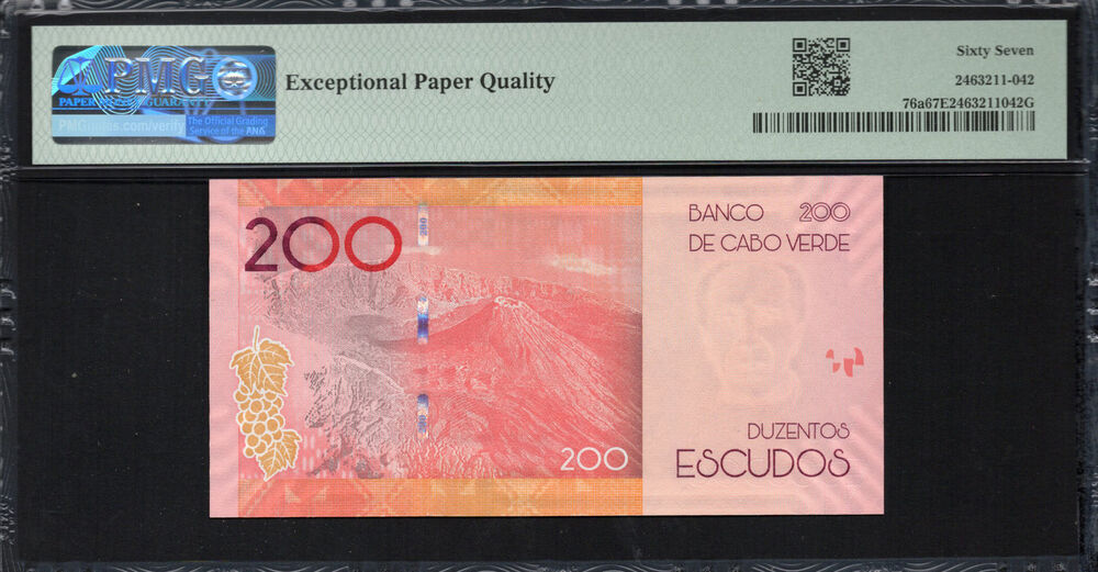 Cape Verde -  200 Escudos 2019 - Pick # 76a - PMG 67 EPQ