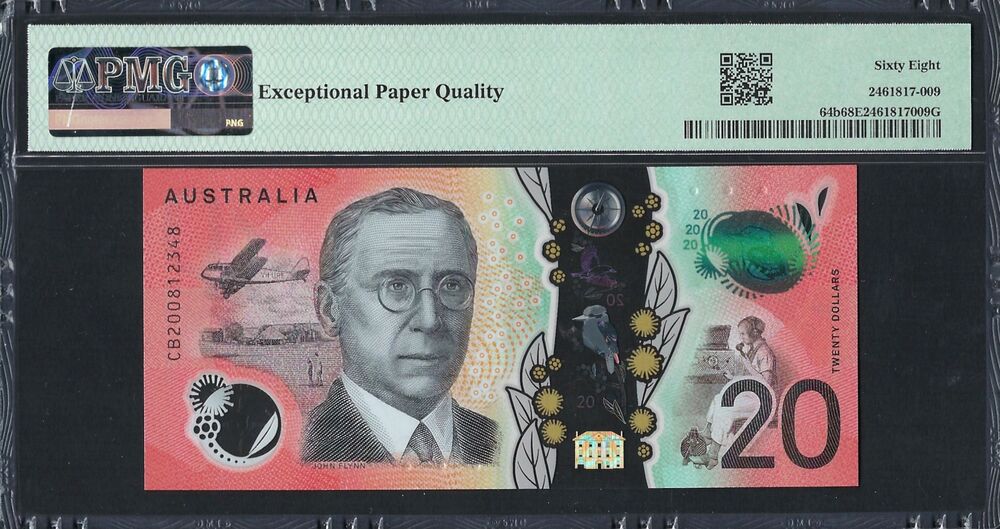 Australia -  20 Dollars 2020 - Pick # 64b - PMG 68 EPQ