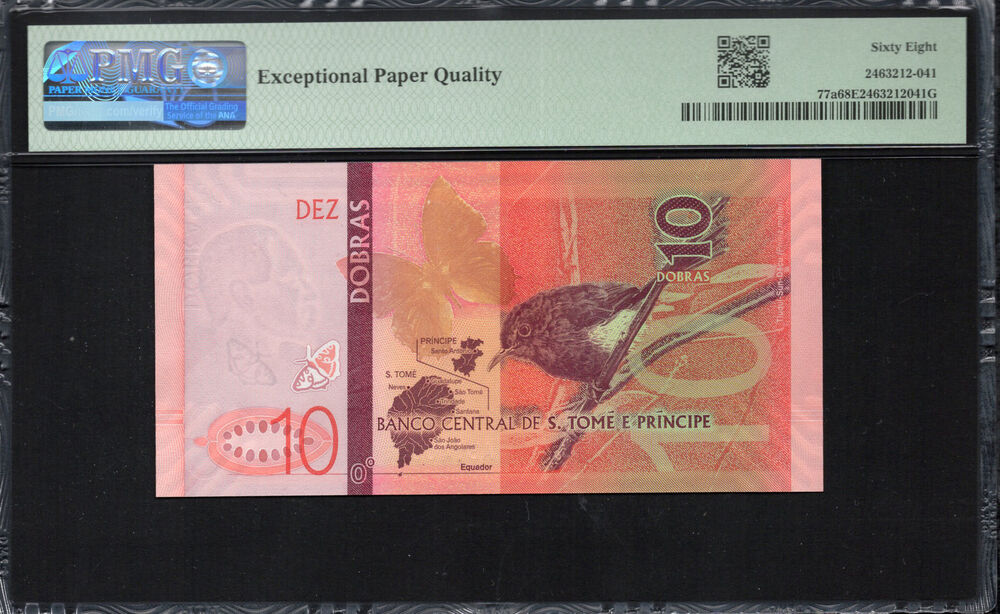 Sao Tome and Principe -  10 Dobras 2020 - Pick # 77a - PMG 68 EPQ