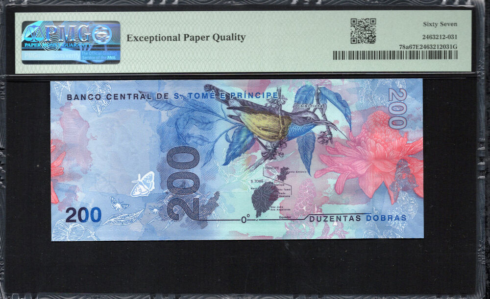 Sao Tome and Principe -  200 Dobras 2020 - Pick # 78a - PMG 67 EPQ