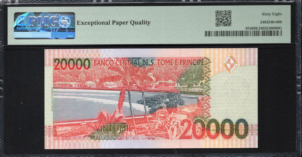 Sao Tome and Principe -  20.000 Dobras 2010 - Pick # 67d - PMG 68 EPQ