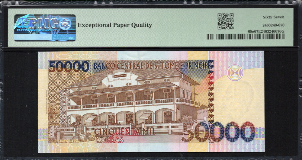 Sao Tome and Principe -  50.000 Dobras 2013 - Pick # 68e - PMG 67 EPQ