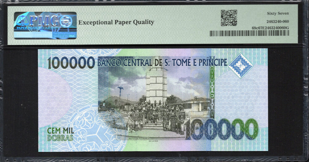Sao Tome and Principe -  100.000 Dobras 2013 - Pick # 69c - PMG 67 EPQ